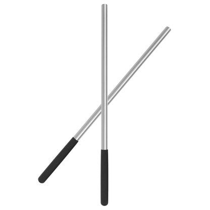 2 Pack 18 Inch Winding Rods for Garage Torsion Springs Repair Replacement, 0.5inch Diameter Steel Winding Bars for Adjusting or Replacing Garage Door Tension Springs with Rubber Handle - Garage and Sliding Door Hardware