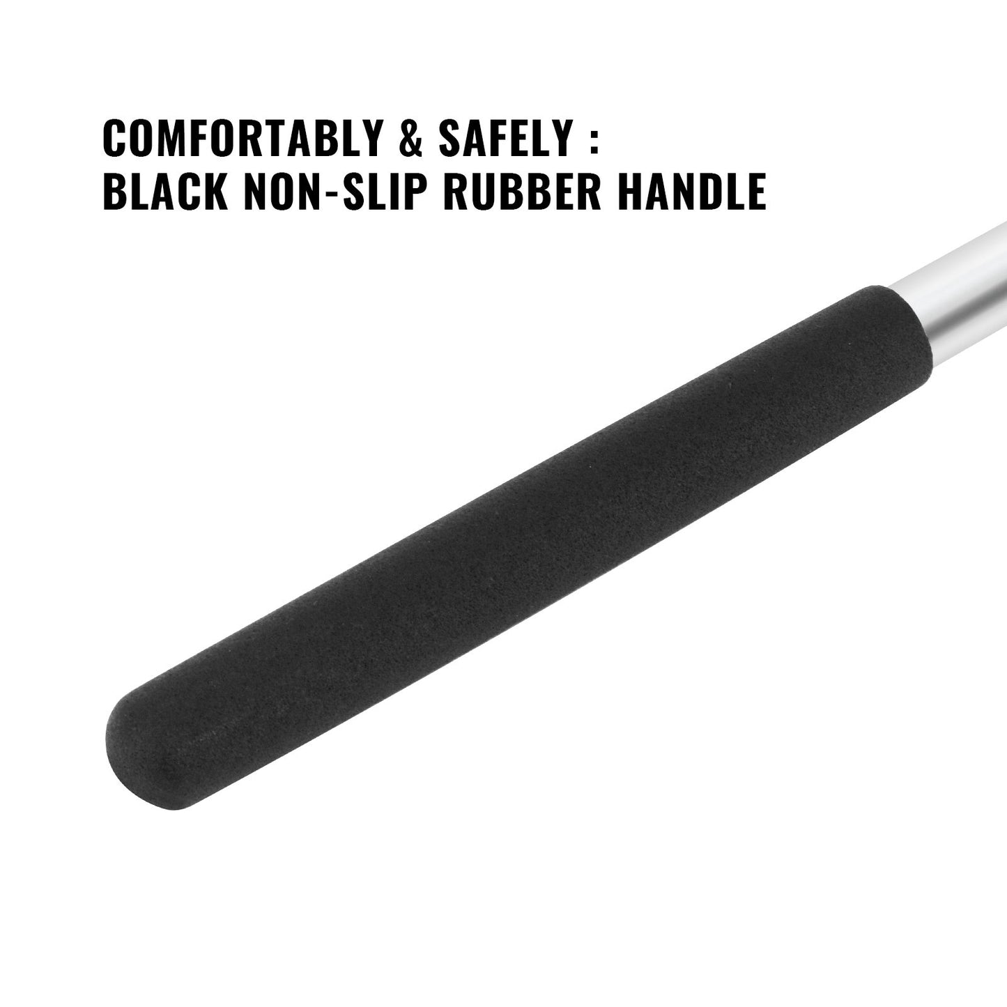 2 Pack 18 Inch Winding Rods for Garage Torsion Springs Repair Replacement, 0.5inch Diameter Steel Winding Bars for Adjusting or Replacing Garage Door Tension Springs with Rubber Handle - Garage and Sliding Door Hardware