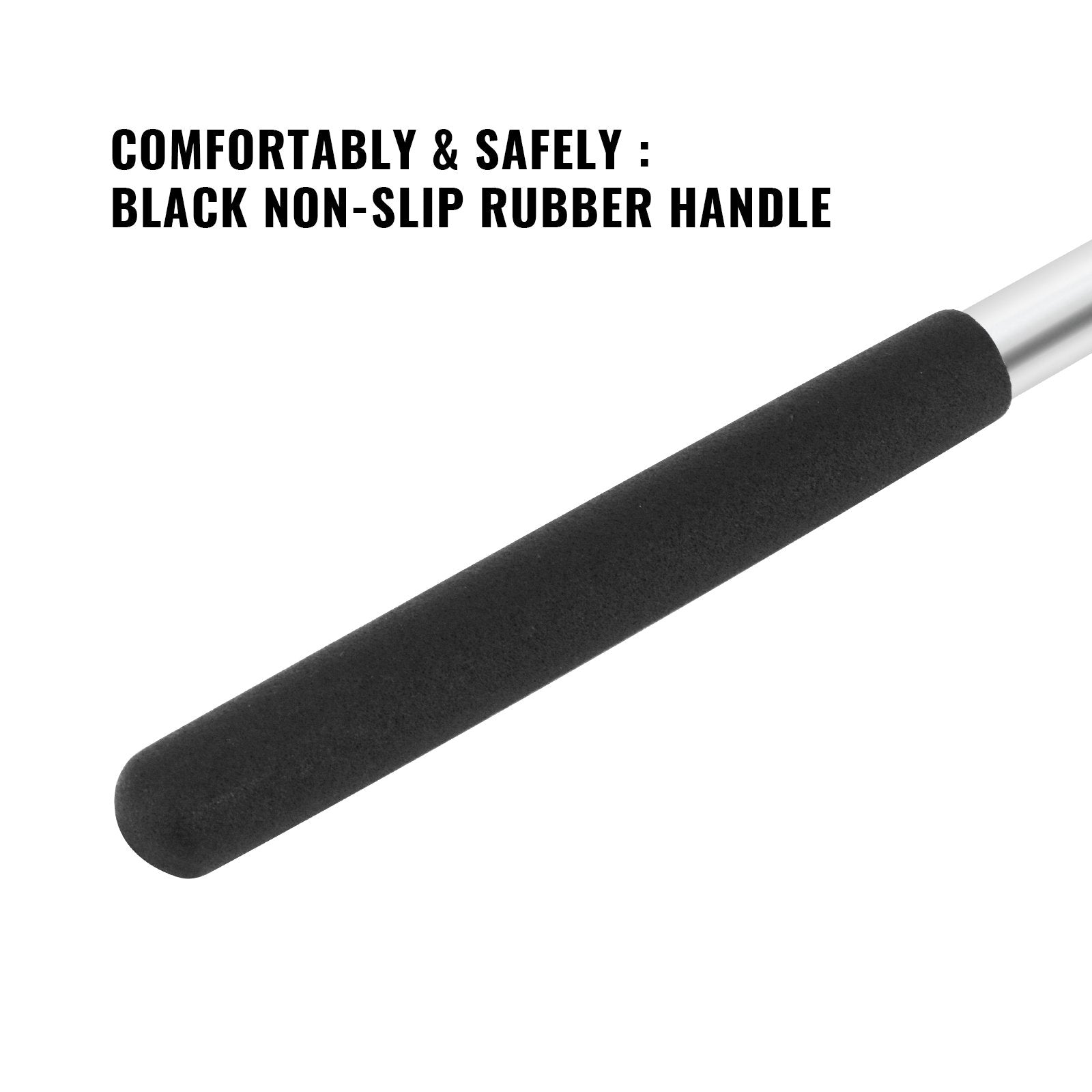 2 Pack 18 Inch Winding Rods for Garage Torsion Springs Repair Replacement, 0.5inch Diameter Steel Winding Bars for Adjusting or Replacing Garage Door Tension Springs with Rubber Handle - Garage and Sliding Door Hardware