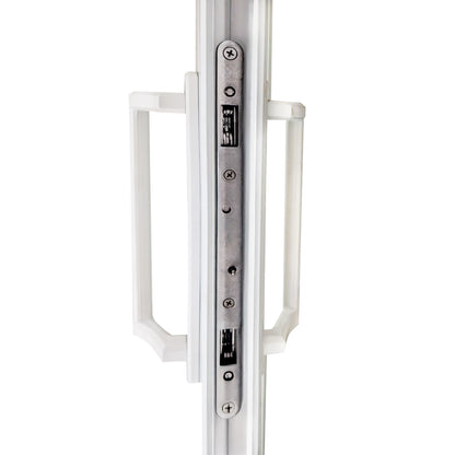 PGT 10" White Sliding Door Handle Set w/ 3-7/8" Hole Spacing - Garage and Sliding Door Hardware