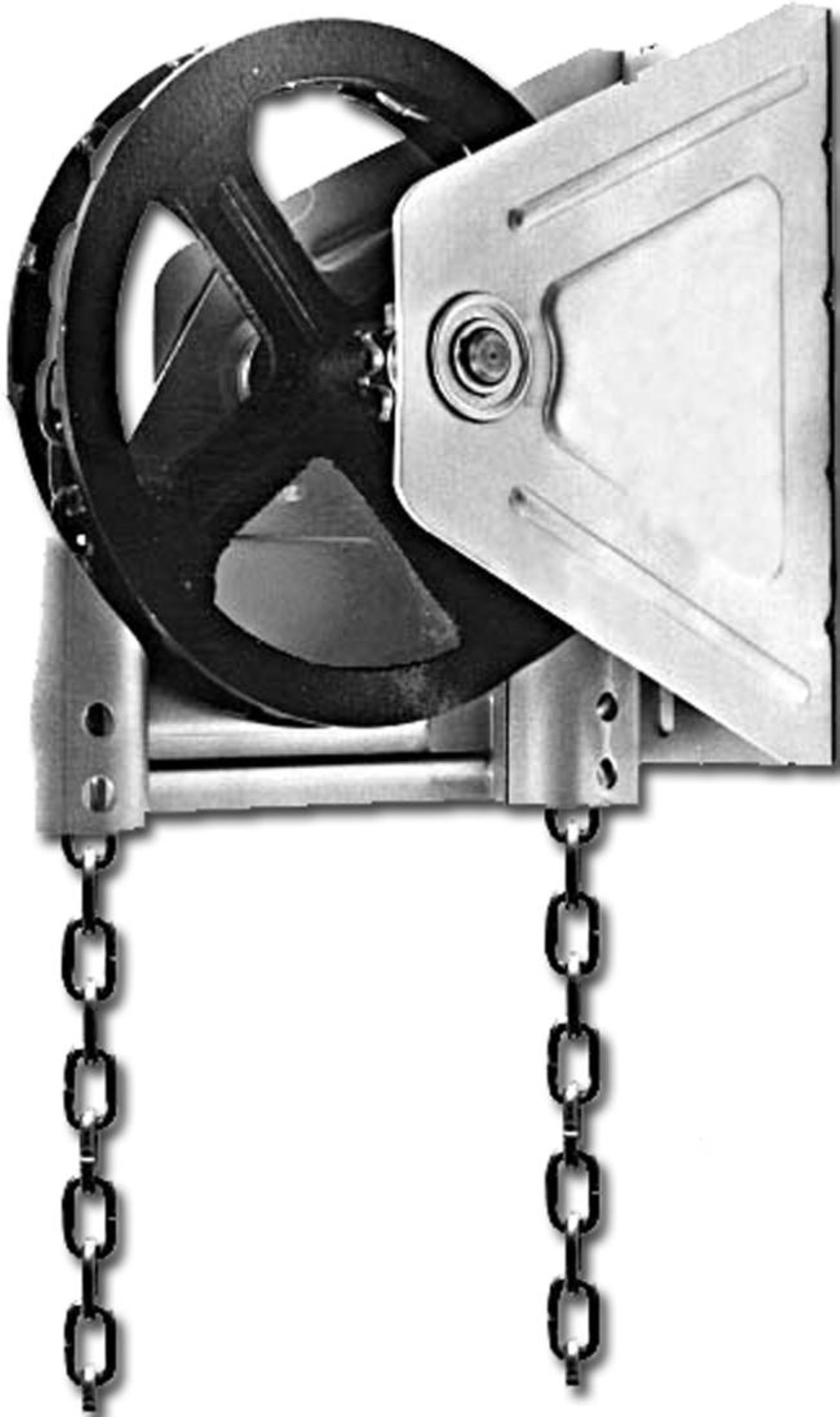 G.A.S Hardware Garage Door Chain Hoist Kit Model 2000R 4:1 Reduction Wall Mount (1 Inch Shaft) - Garage and Sliding Door Hardware