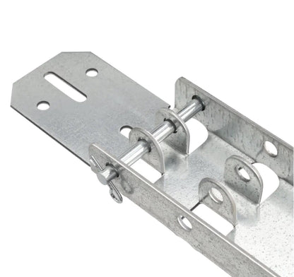 Garage Door Operator Bracket Stability with 18-Inch Reinforcement Bracket | Galvanized Steel Top Strut Application | Bracket Replacement for Garage Door Repair - Garage and Sliding Door Hardware