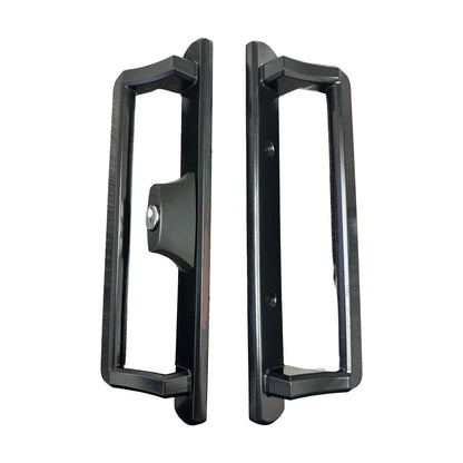 PGT Interior and Exterior Sliding Door Handle (Black or White) WITH LOCK AND KEY - Special Order Only - Garage and Sliding Door Hardware