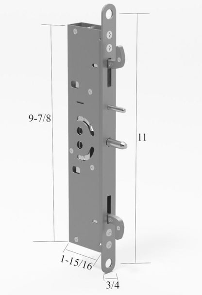 Windoor Dual Point Mortise Lock With Square Drive | Mortise Lock For Patio Screen Sliding Door | Lock Replacement for Sliding Door (DL-800) - Garage and Sliding Door Hardware