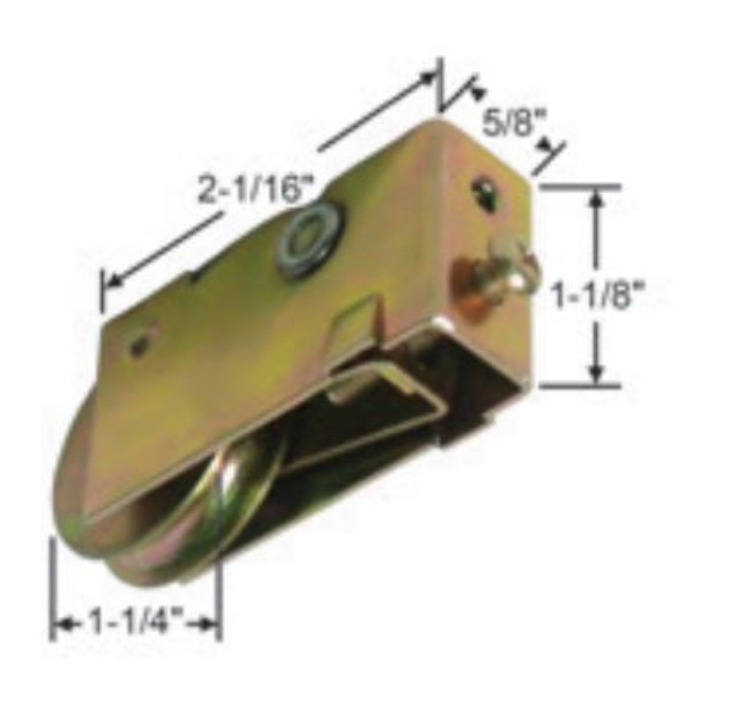 Crossly Roller for Sliding Glass Doors | Roller Replacement for Patio Glass Door Repair | Door Roller Hardware | Steel - Precision Bearing Wheel (DR-137-SP) - Garage and Sliding Door Hardware