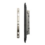 (DL-775-B) Brixwell Multipoint Mortise Lock + Keeper and Screws, BLACK