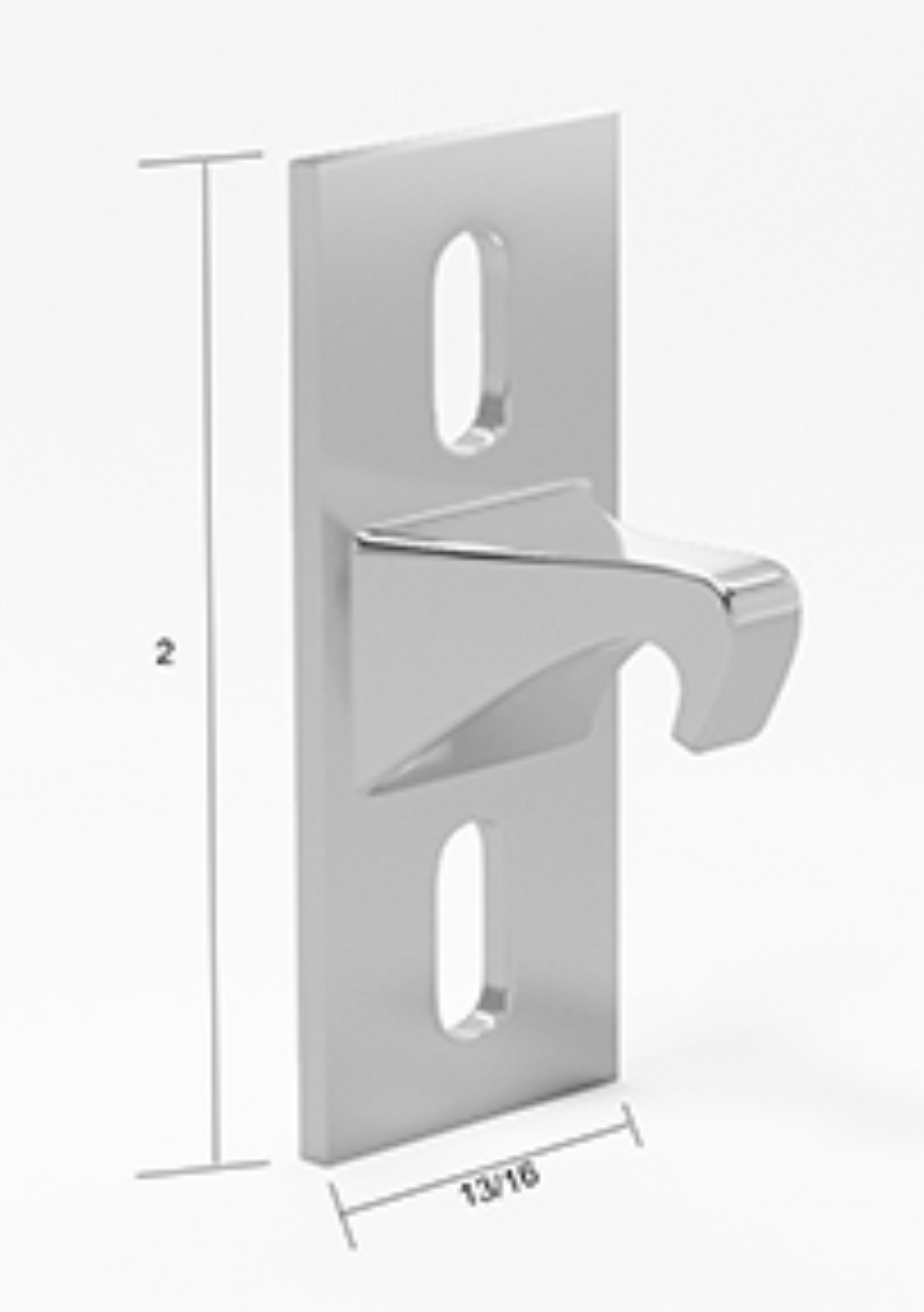 Miller Sliding Glass & Screen Door Keepers | 1-1/8" Hole Spacing Center | Fix and Repair Patio Door Keeper - Chrome - Garage and Sliding Door Hardware