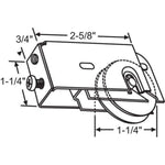 Croft Premium Roller Replacement for Sliding Glass Patio Doors - 1-1/4" Precision Bearing Steel Wheel