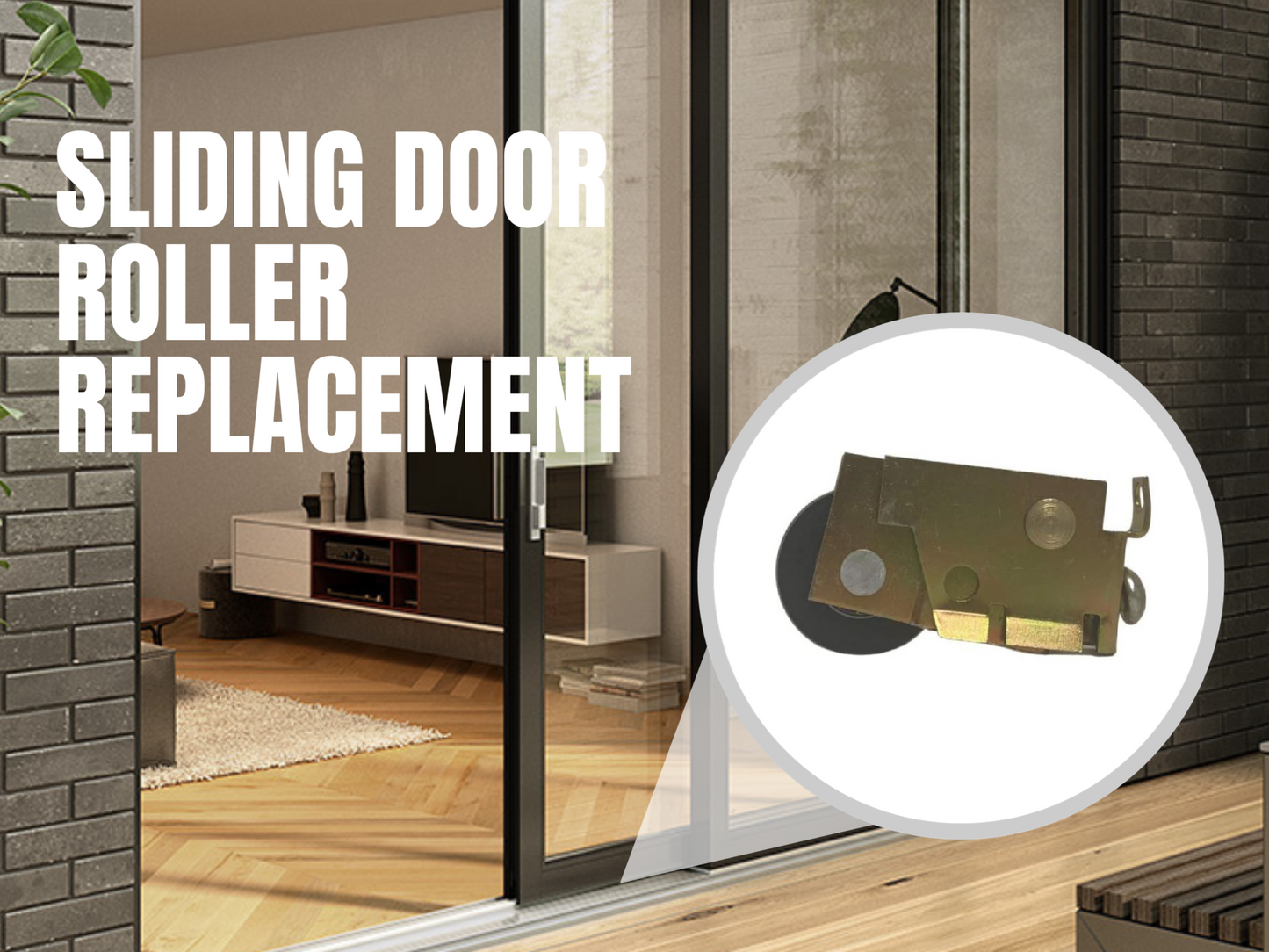 Sliding Door Roller with Precision Bearing Wheels | Roller Replacement for Patio Glass Door Repair (DR-172) - Garage and Sliding Door Hardware