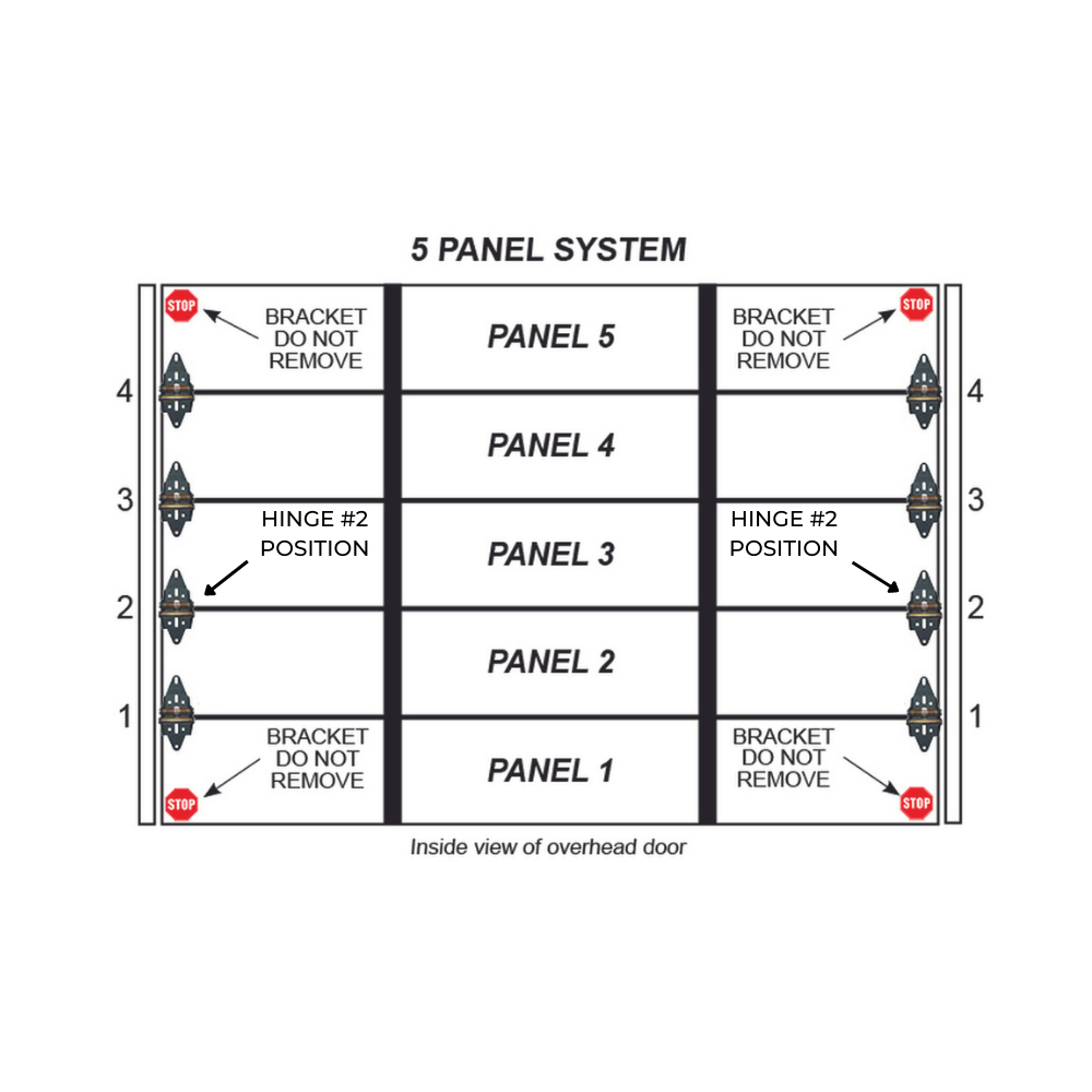 Garage Steel Replacement Hinge - #2 - Garage and Sliding Door Hardware