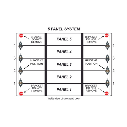 Garage Steel Replacement Hinge - #2 - Garage and Sliding Door Hardware