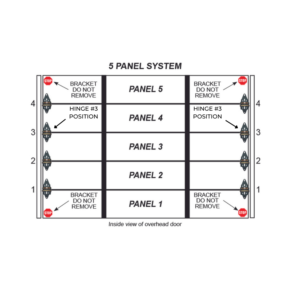 Garage Steel Replacement Hinge - #3 - Garage and Sliding Door Hardware