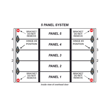 Garage Steel Replacement Hinge - #3 - Garage and Sliding Door Hardware