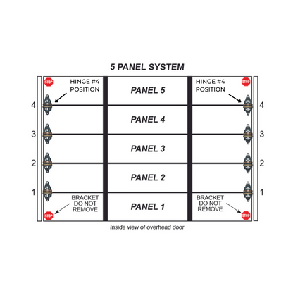 Garage Steel Replacement Hinge - #4 - Garage and Sliding Door Hardware