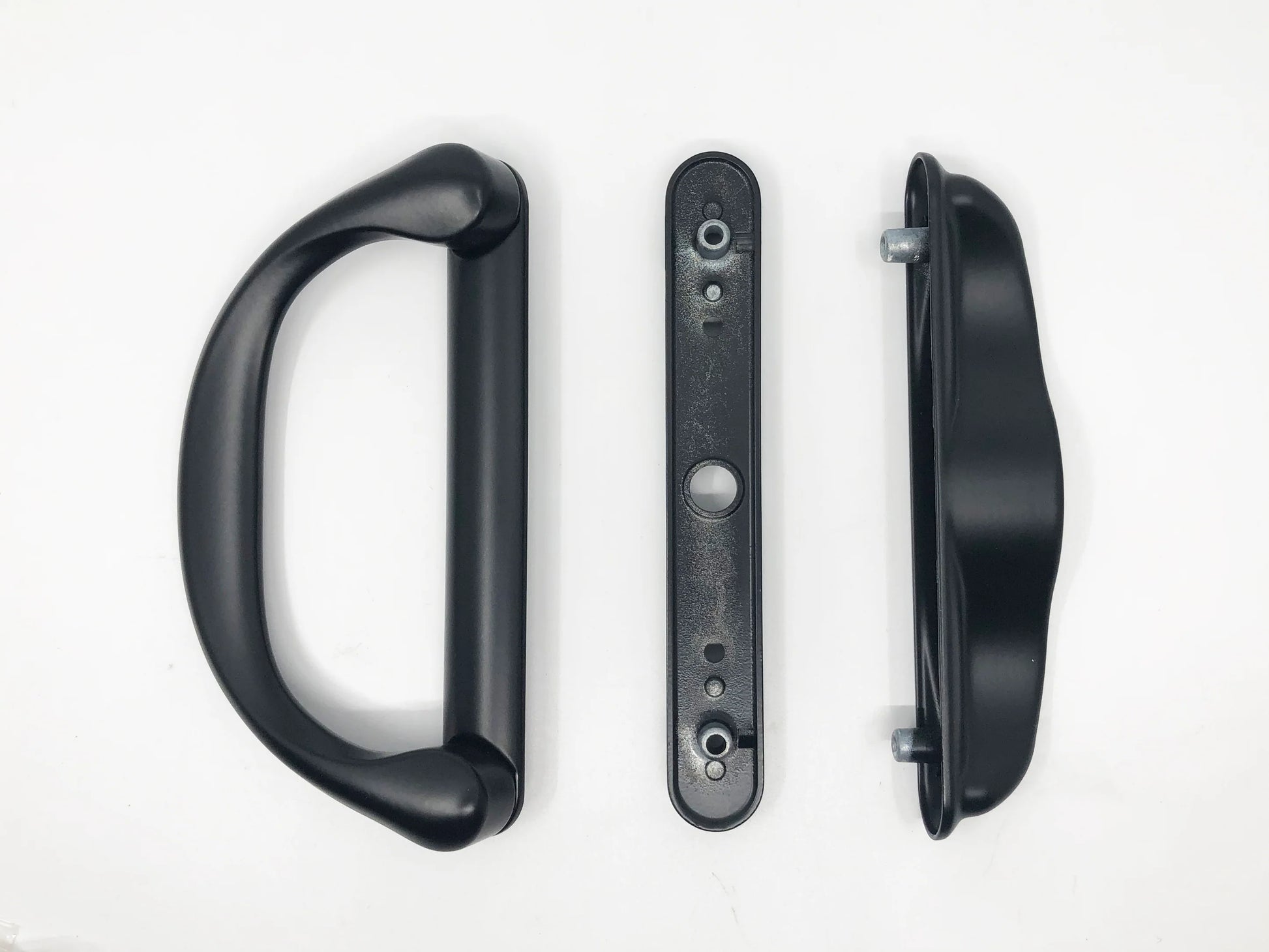 Involute Sliding Patio Door Handle Set, Fits 4-15/16" Hole Spacing - Garage and Sliding Door Hardware