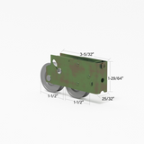 (DR-254-SP) Pan-Am Tandem Roller for Sliding Glass Doors - Garage and Sliding Door Hardware
