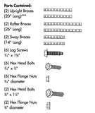 Overhead Garage Door Track Angle Hanging Kit