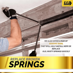 Garage Door Torsion Spring 262x1.75x38 | Fix and Replace Springs for 7-8 Feet High Door Garage Door | Minimum of 20,000 Cycles | Left and Right Hand Wound Replacement