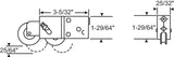 (DR-254-NYLON) Pan-Am Tandem Roller for Sliding Glass Doors with NYLON wheels - Garage and Sliding Door Hardware