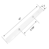 PGT Sliding Patio Door Exterior Flush Plate Handle (PLATE-16-714) - Garage and Sliding Door Hardware