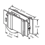 Thermalume Roller for Sliding Glass Doors | Roller Replacement For Patio Glass Door Repair | Stainless Steel | Precision Bearing Wheel - Fix Sliding Doors (DR-112-SP)