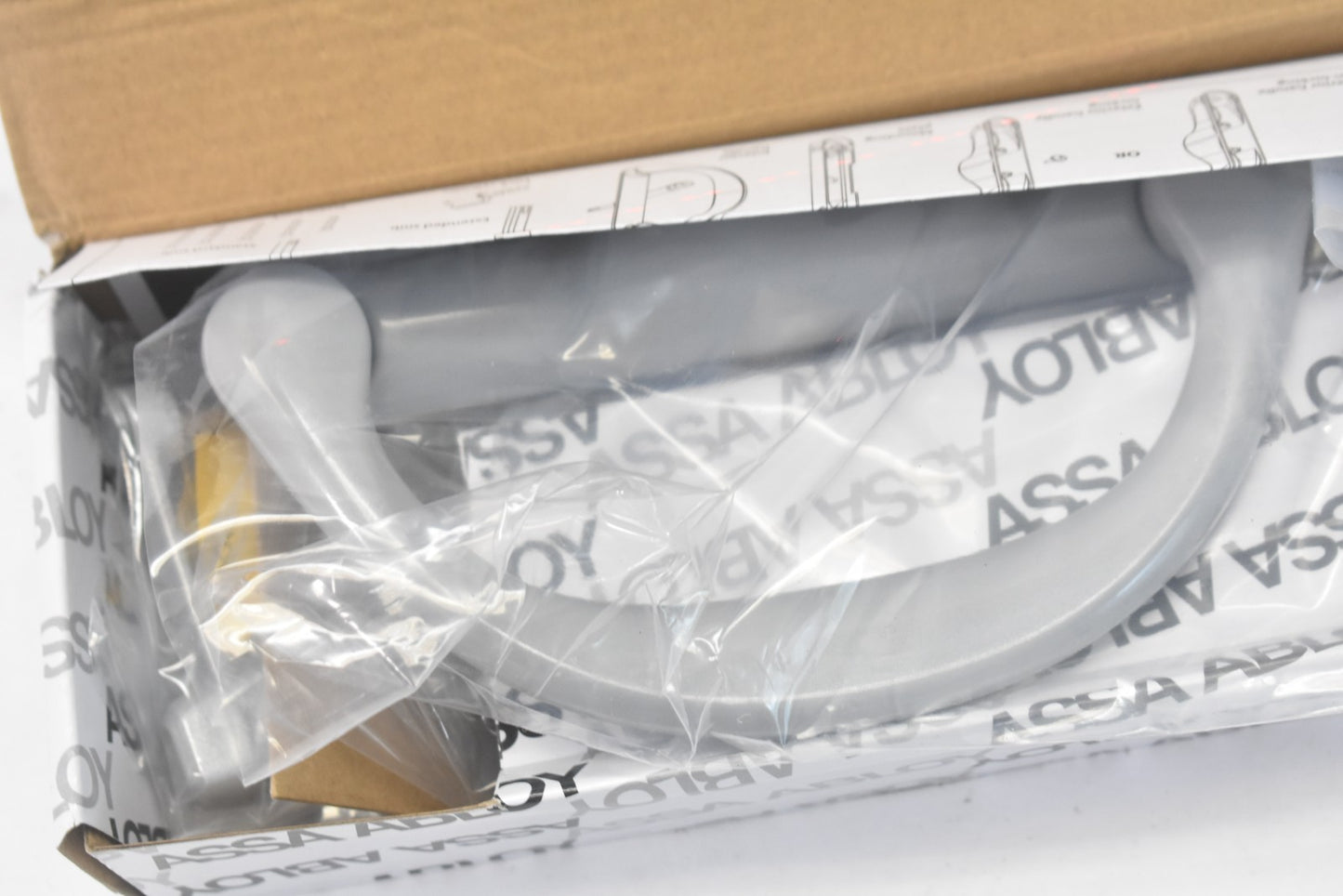 Involute Sliding Patio Door Handle Set, 4-15/16" Hole Spacing (DH-473) - Garage and Sliding Door Hardware