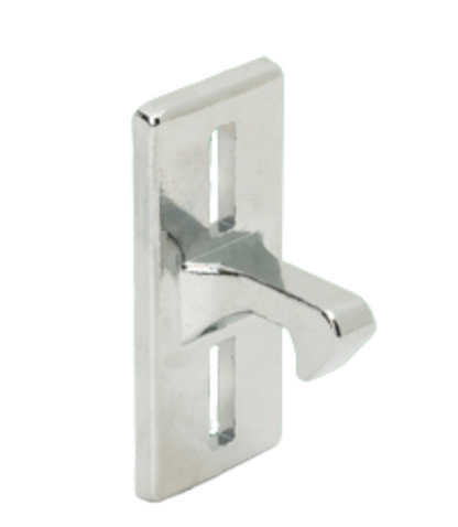 Miller Sliding Glass & Screen Door Keepers | 1-1/8" Hole Spacing Center | Fix and Repair Patio Door Keeper - Chrome - Garage and Sliding Door Hardware