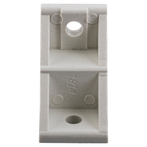 (PDB-33-WH) Stationary Sliding Patio Door Fixed Panel Clip Bracket - Garage and Sliding Door Hardware