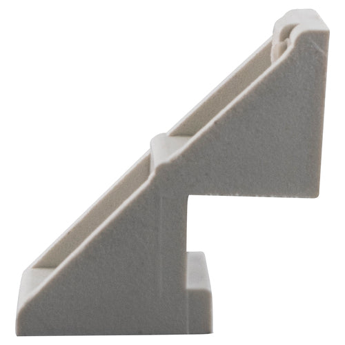 (PDB-33-WH) Stationary Sliding Patio Door Fixed Panel Clip Bracket - Garage and Sliding Door Hardware