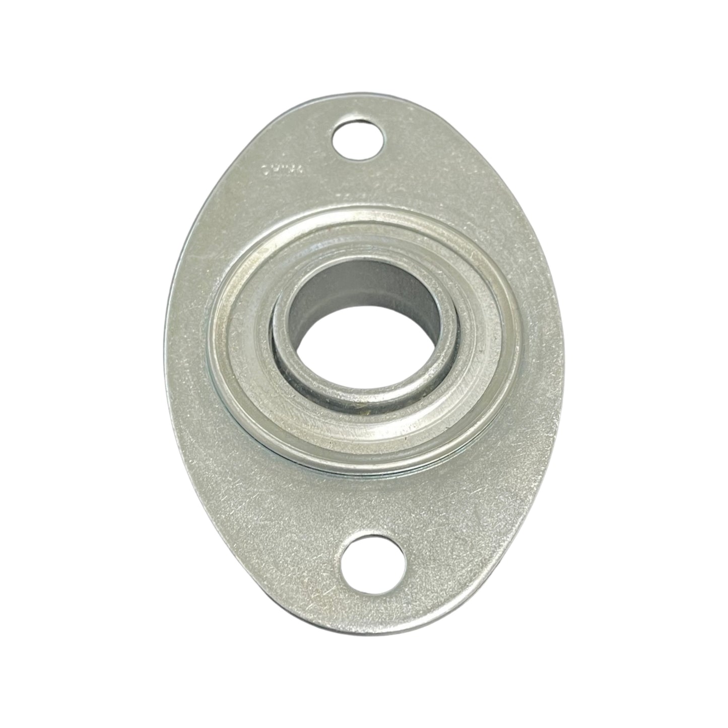 Garage Door Football Bearing, 1 in ID, 3-3/8 in Hole to Hole Dimension, Galvanized Steel Bearing for Garage Doors Repair Replacement - Garage and Sliding Door Hardware
