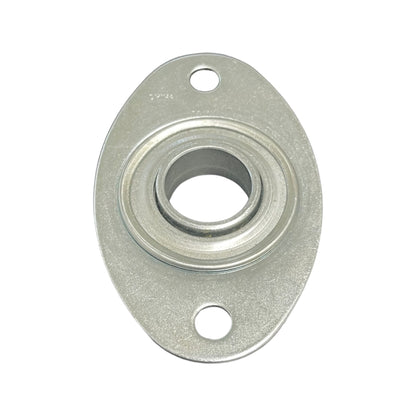 Garage Door Football Bearing, 1 in ID, 3-3/8 in Hole to Hole Dimension, Galvanized Steel Bearing for Garage Doors Repair Replacement - Garage and Sliding Door Hardware