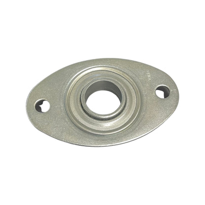 Garage Door Football Bearing, 1 in ID, 3-3/8 in Hole to Hole Dimension, Galvanized Steel Bearing for Garage Doors Repair Replacement - Garage and Sliding Door Hardware