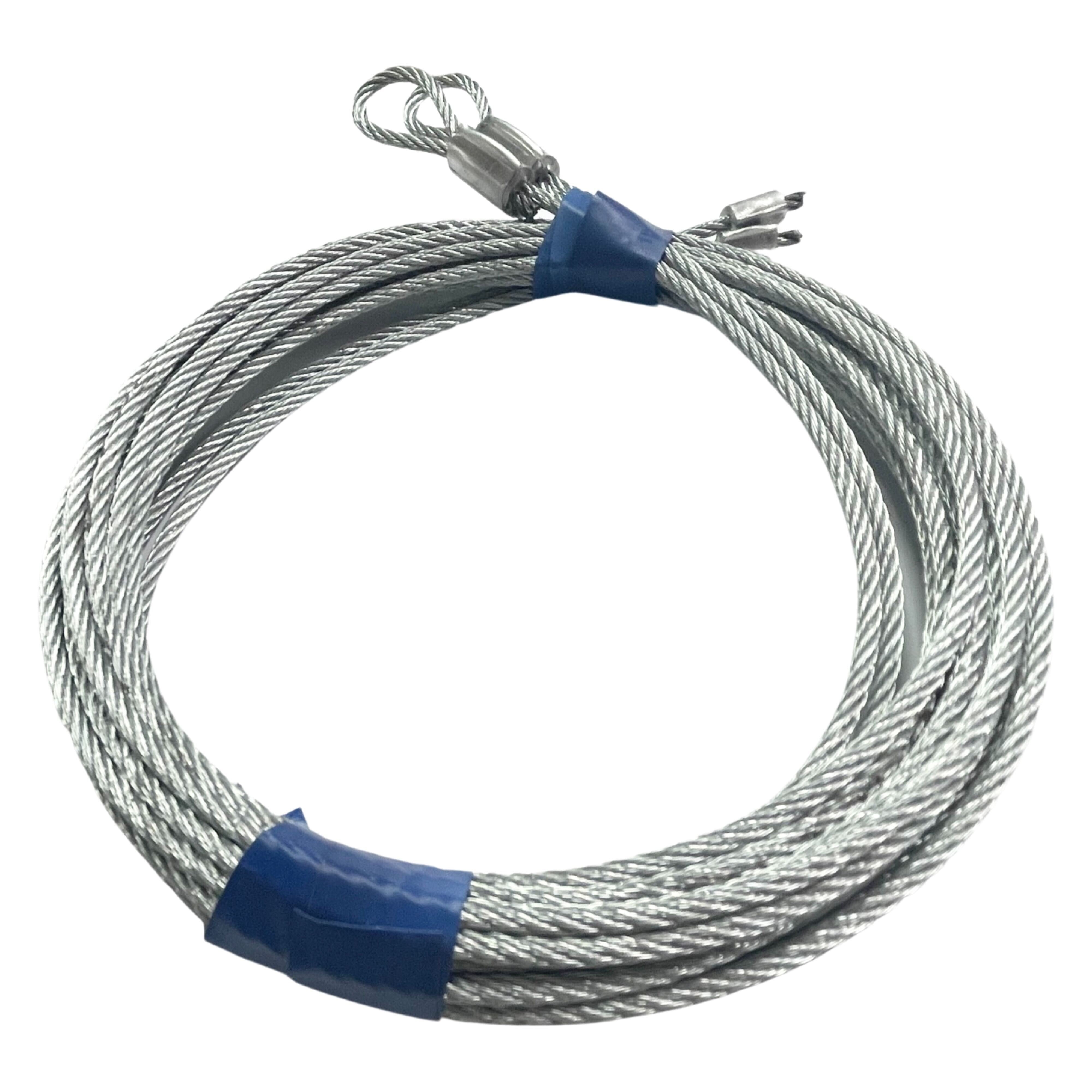 Premium Garage Door Torsion Spring Cable Drum Assembly Pair for 8' Feet High Garage Door Repair - Garage and Sliding Door Hardware