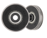 1-1/8 in., Steel Ball Bearing, C-Tab, Sliding Door Tandem Roller Assembly | Sliding Patio Glass Screen Door Roller Replacement Hardware Repair (DR-261)