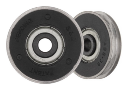 NuAir Roller for Sliding Glass Doors | Roller Replacement for Patio Glass Door Repair | Precision Wheel Bearing - Stainless Steel Roller Smooth Operation Fix Sliding Door (DR-120-SP) - Garage and Sliding Door Hardware