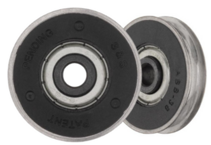 Lumidor Roller for Sliding Glass Doors | Roller Replacement for Patio Glass Door Hardware Repair Precision Wheel Bearing Alloy Steel Rollers (DR-127-SP) - Garage and Sliding Door Hardware