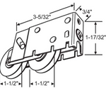 (DR-255-SS) Harcar Tandem Roller for Sliding Glass Doors - STAINLESS STEEL