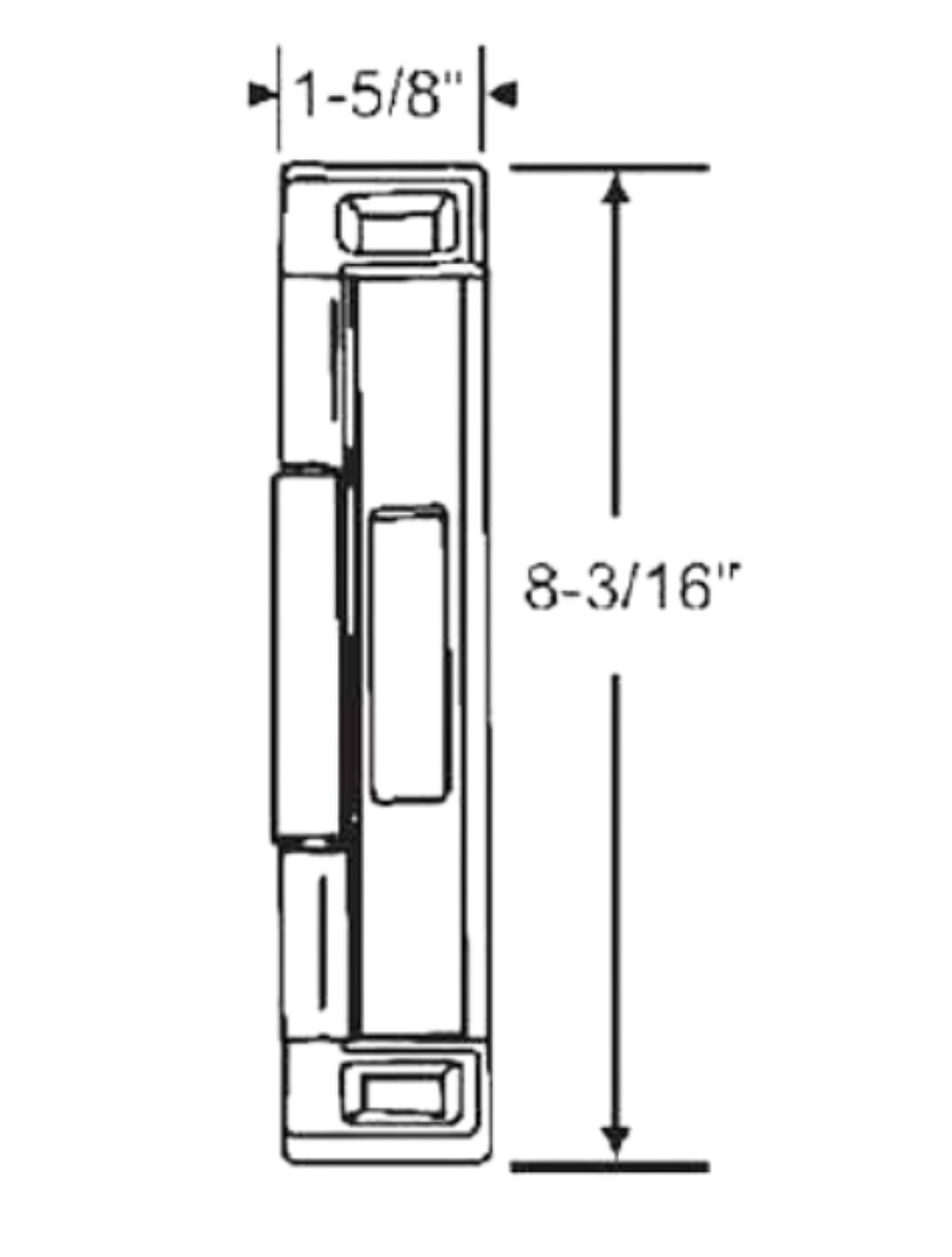 CAL - Double Bolt Lock - Sliding Glass Door Lock - Garage and Sliding Door Hardware