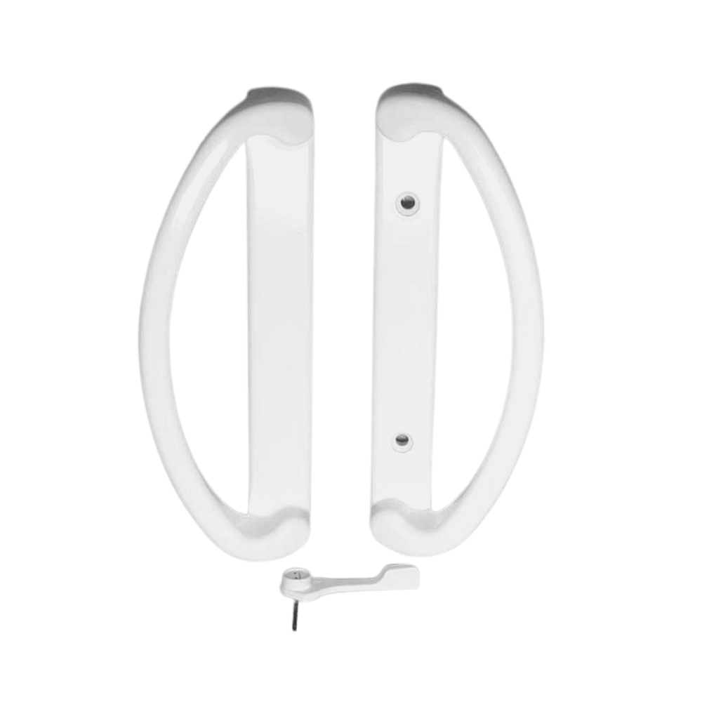 7-1/4" Lawson Sliding Patio Door Handle Set with 3-15/16" Hole Spacing - Garage and Sliding Door Hardware