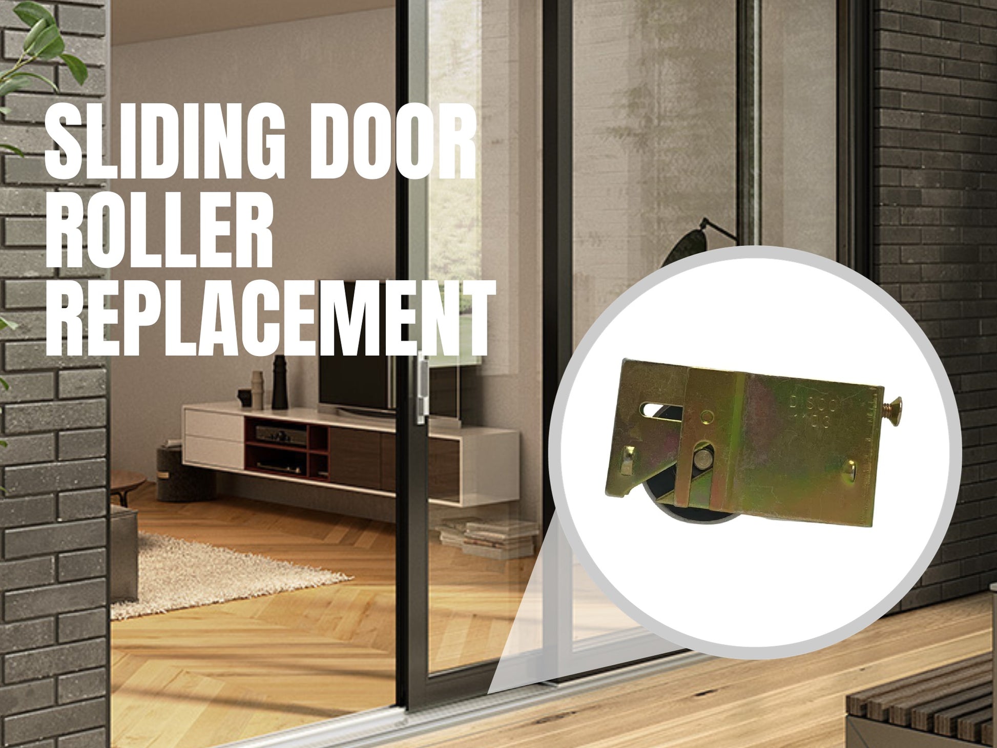 Sliding Patio Door Rollers, Sliding Door Tandem Roller Assembly Replacement for Sliding Glass Door Rollers | Fix and Repair Sliding Door Roller Wheels (DR-118) - Garage and Sliding Door Hardware