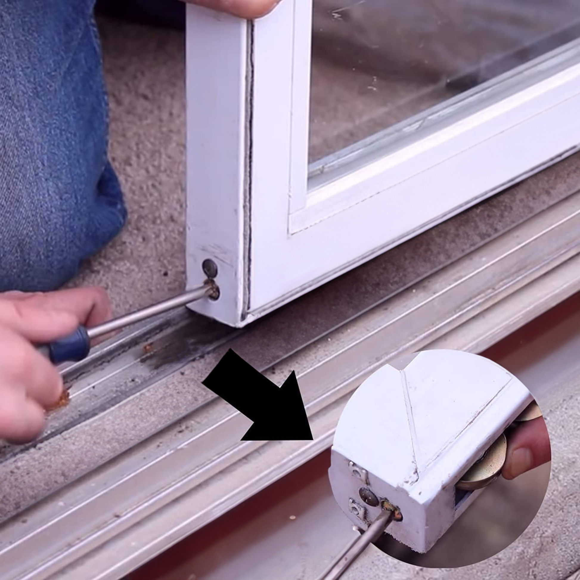 P.E. Tandem Roller Assembly for Sliding Glass Doors | Roller Replacement for Patio Glass Door Repair | Fix and Repair Sliding Door Roller Wheels (DR-269) - Garage and Sliding Door Hardware