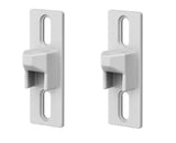 Sliding Door Keeper 1-11/16 In. Mounting Holes | Fix and Repair Glass Door Lock Keeper Replacement | Patio Door Keeper