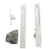 Sliding Glass Patio Door Handle Set, Flush Mount, Non-Keyed, 6-5/8" Screw Holes | Sliding Door Handle Replacement Hardware Repair Fix Sliding Door (DL-502)