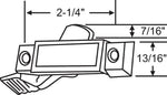 Sash Lock for Vertical and Horizontal Sliding Windows – Replace Broken Sash Locks for Additional Home Security, 2-1/4” Mounting Hole Centers, Black Diecast (Single Pack) - Garage and Sliding Door Hardware