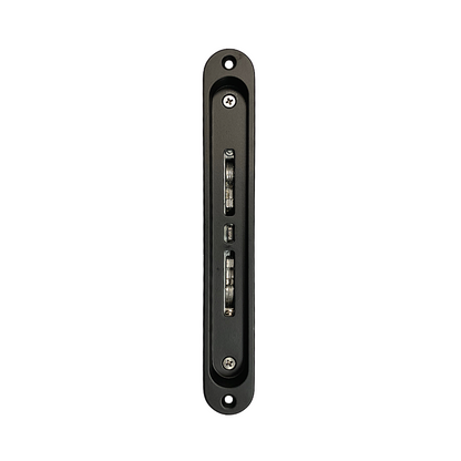 Interlock 2 Point Mortise Lock For Sliding Patio Door with Black Cover - Garage and Sliding Door Hardware