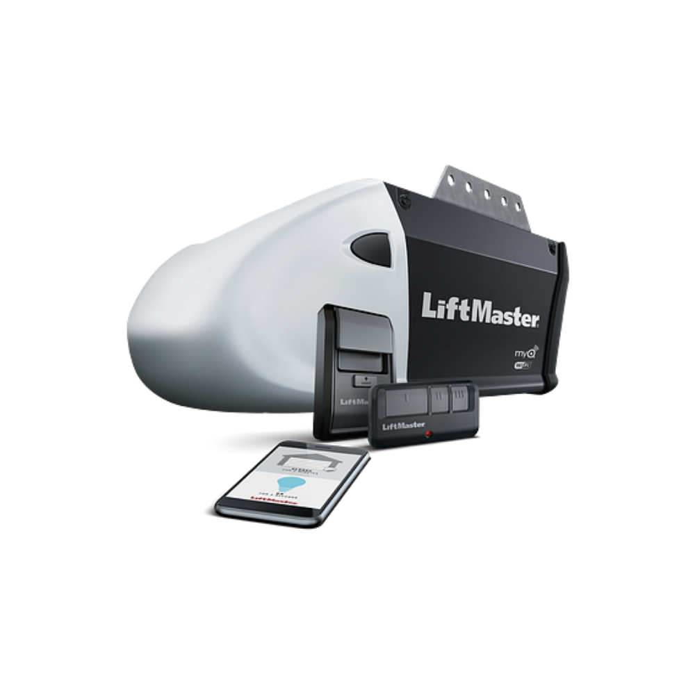 LiftMaster 8155W | Contractor Series - ½ HP AC Belt Drive Wi-Fi Garage Door Opener - Garage and Sliding Door Hardware