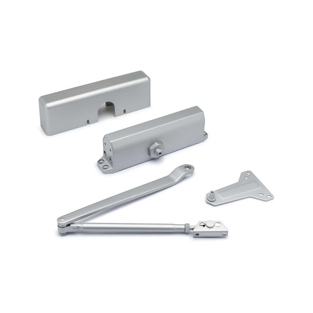 Commercial Door / Storefront Closer, UL Fire Rated - Silver - Garage and Sliding Door Hardware