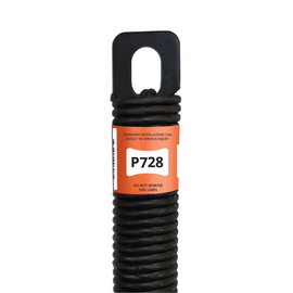 (P728) 28 in. Plug-End Extension Spring (0.177 in. No. 7 Wire) Springs For Garage Door Repair Plug-End Extension Springs Replacement Garage Hardware (Pack of 1)