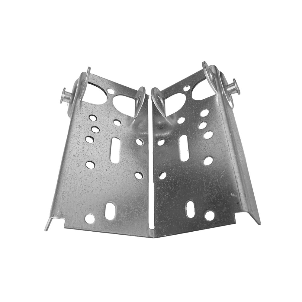 Garage Door Adjustable Bottom Bracket Residential and Commercial (Pack of 2) (GDBB) - Garage and Sliding Door Hardware