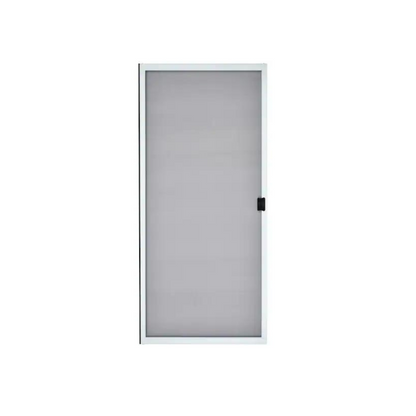 Sliding Patio Screen Door, White (48 in. x 80 in.) - UNASSEMBLED - Garage and Sliding Door Hardware